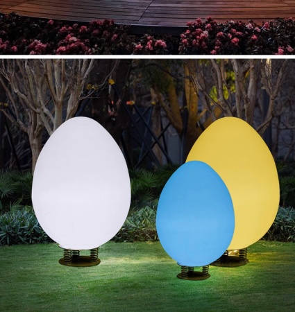 Светильник Яйцо 43х80 солнечная батарея, RGB Светильник Яйцо 43х80 солнечная батарея, RGB