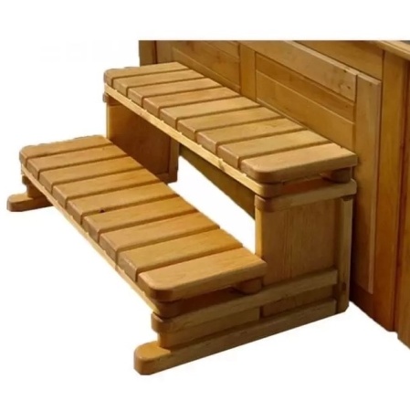 Лестница пластик-дерево для бассейна 2 м (Китай), Hemlock