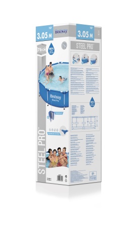 Bestway 56677 BW Каркасный бассейн Steel Pro 305х76см, 4678л